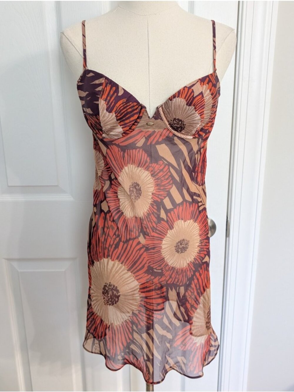 Victoria’s Secret Very Sexy Babydoll Sheer Slip Dress Y2K Cup 36B Fairy Festival